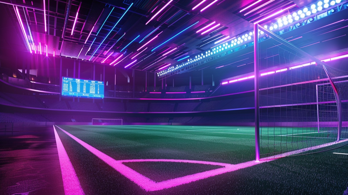 Estádio de futebol com apostas esportivas